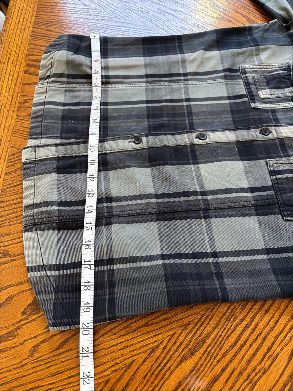 H&M DIVIDED Olive Plaid Western Utility Streetwear 100% Cotton Button-down Shirt - Picture 13 of 16